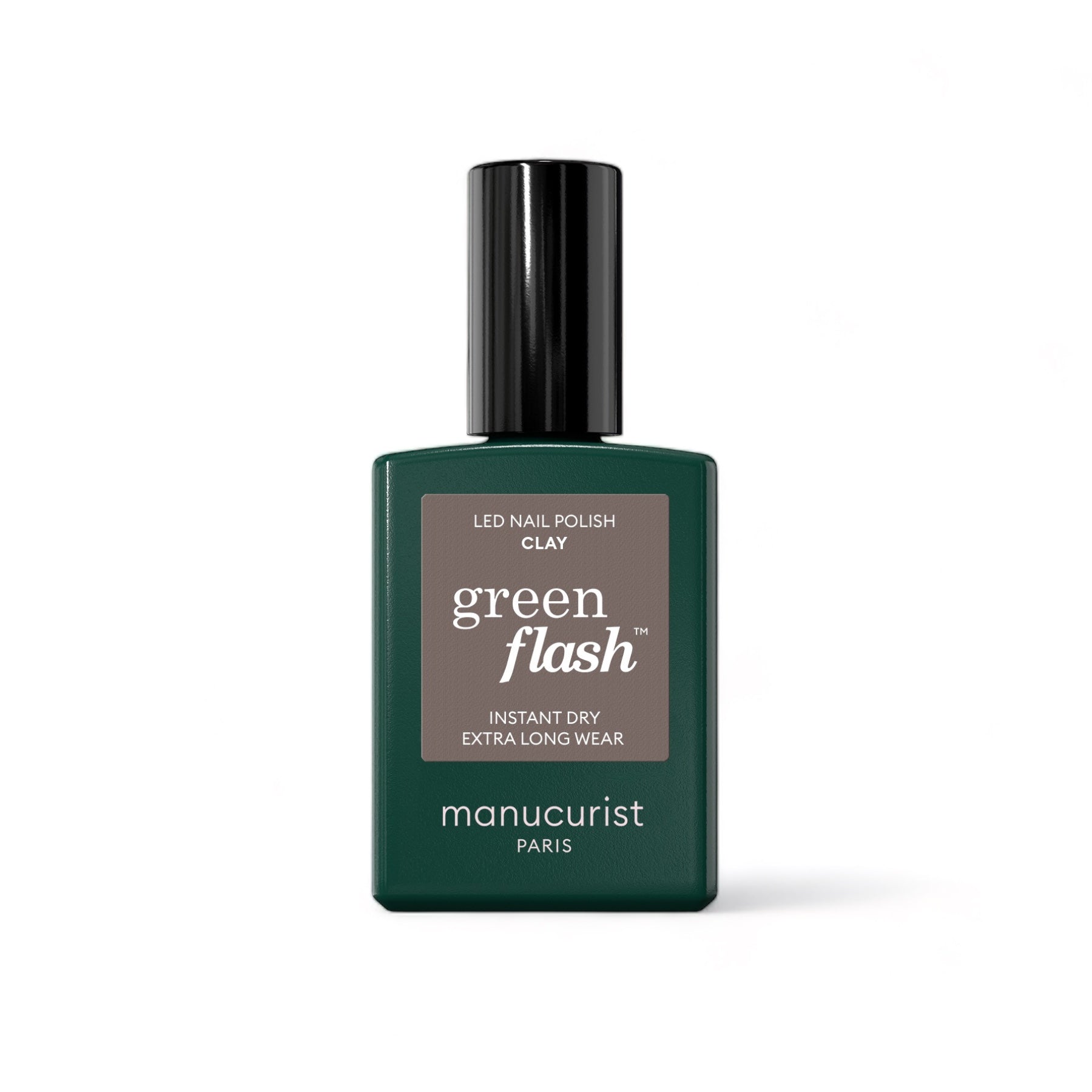 IMG-3437 Manucurist Green Flash LED gel lak na nehty - Clay (15 ml) - šedá jílová barva
