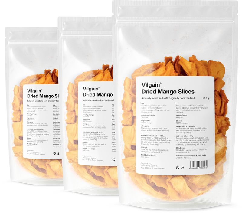 97d8d040-75cb-42bc-92b3-0a50d8a9b1bf Vilgain Mango sušené – 3× 200 g