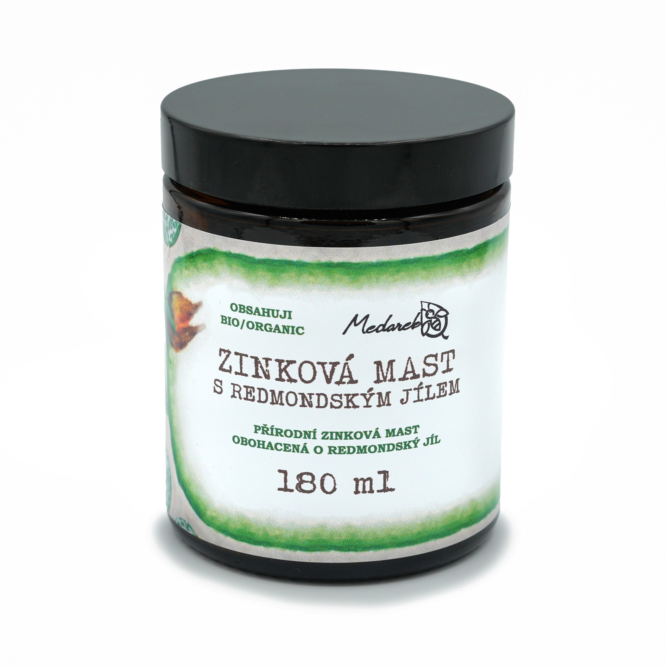 Zinkov_C3_A1_20mast_20s_20Redmondsk_C3_BDm_20j_C3_ADlem_20180_20ml_20Medarek Medarek Zinková mast s redmondským jílem - 180 ml - vhodná od narození