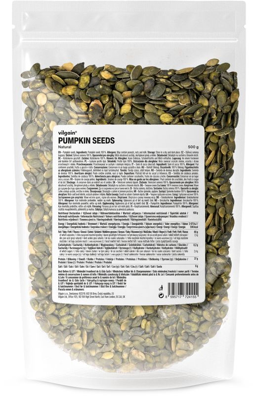 c2dc4fec-938e-4f0d-85a7-82dadef8379b Vilgain Dýňová semínka natural – 500 g