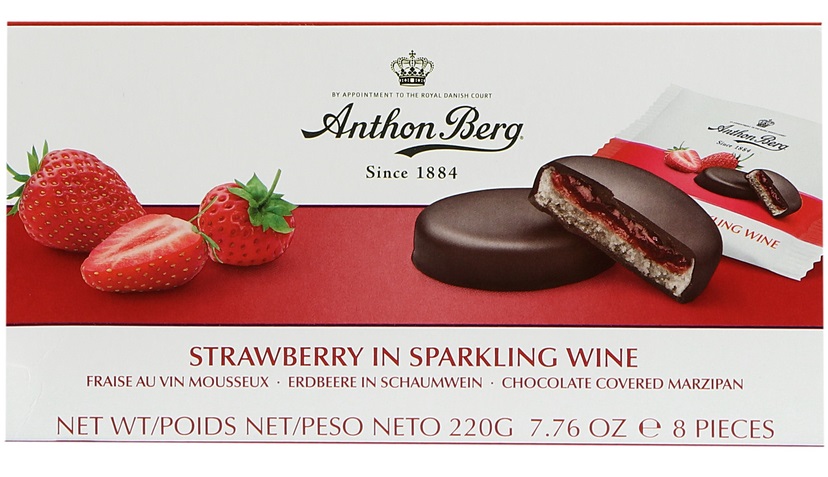 29554_anthon-berg-marcipan-v-cokolade-jahody-v-sumivem-vine-220-g Anthon Berg - marcipán v čokoládě - jahody v šumivém víně 220 g