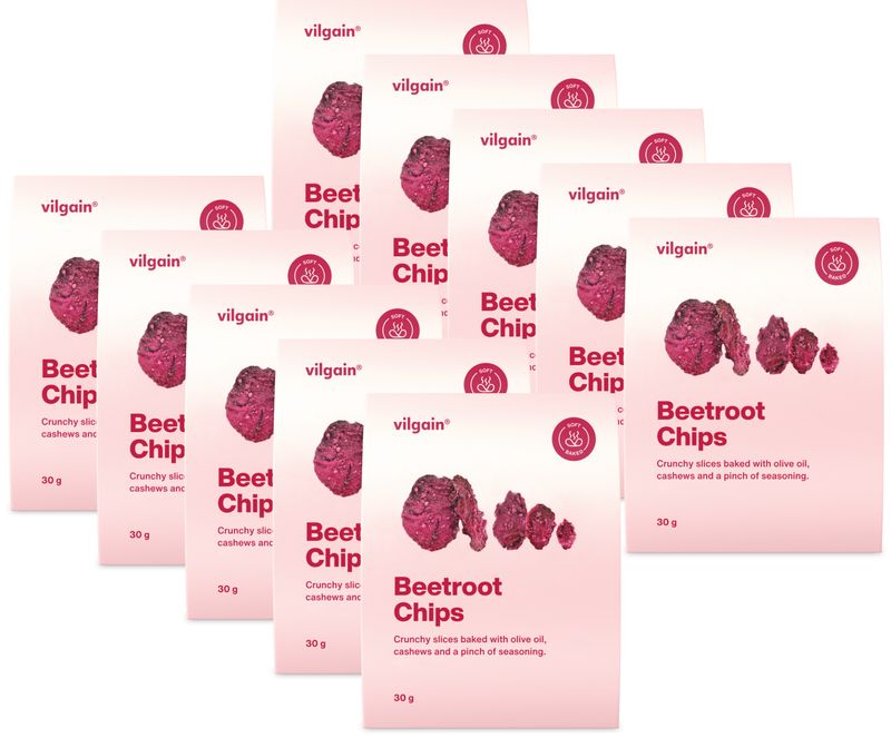 4b8c1ee1-a6af-4a02-a5db-f37bc213ccc5 Vilgain Chipsy z červené řepy – 10× 30 g