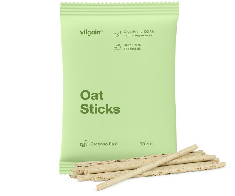 c9a66679-8f05-4bed-937d-e500f5e7046a Vilgain Oat Sticks BIO – oregáno a bazalka 50 g