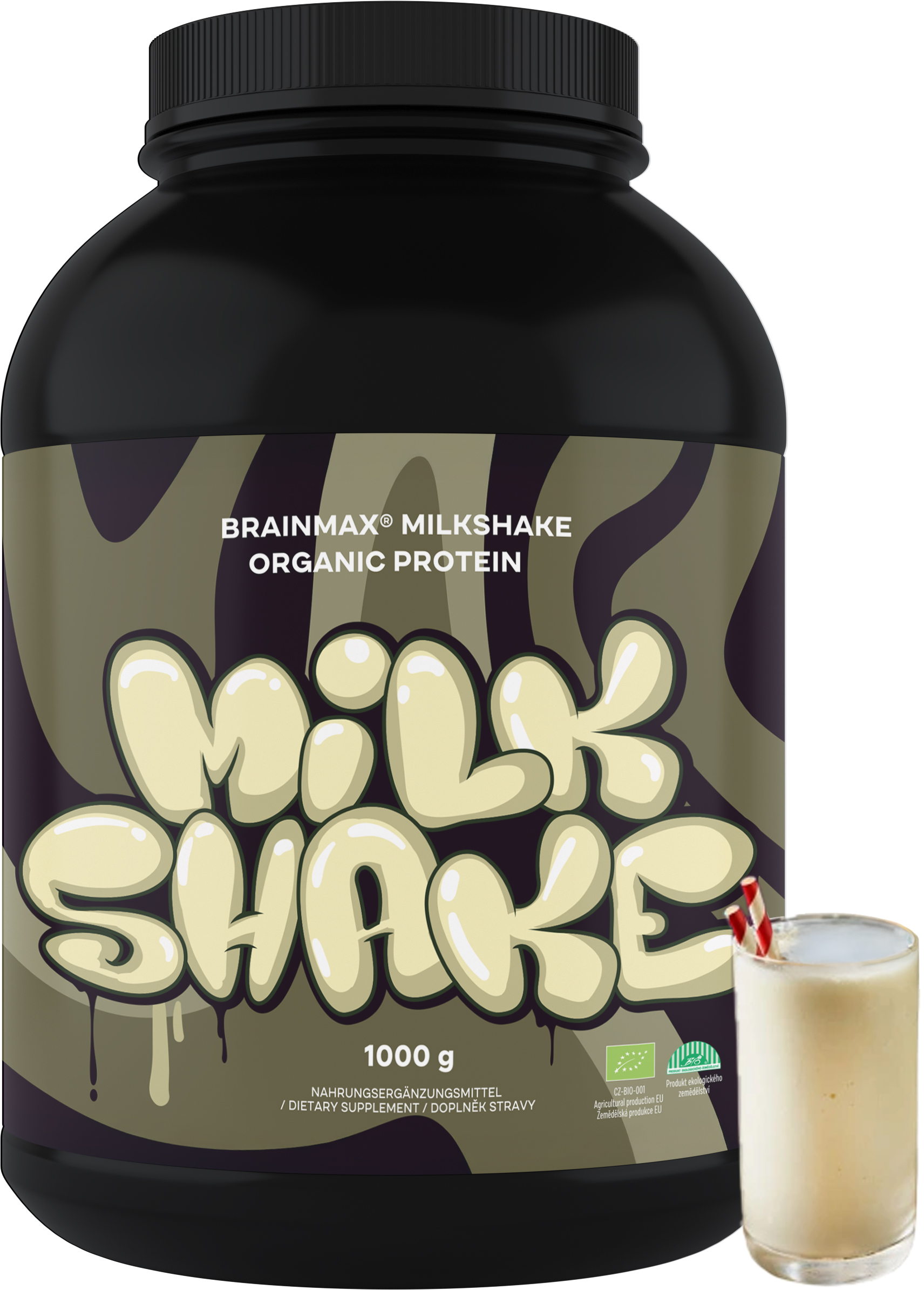 21567_brainmax-milkshake-protein-bez-prichute-bio-1000-g BrainMax Milkshake Protein, bez příchutě, BIO, 1000 g