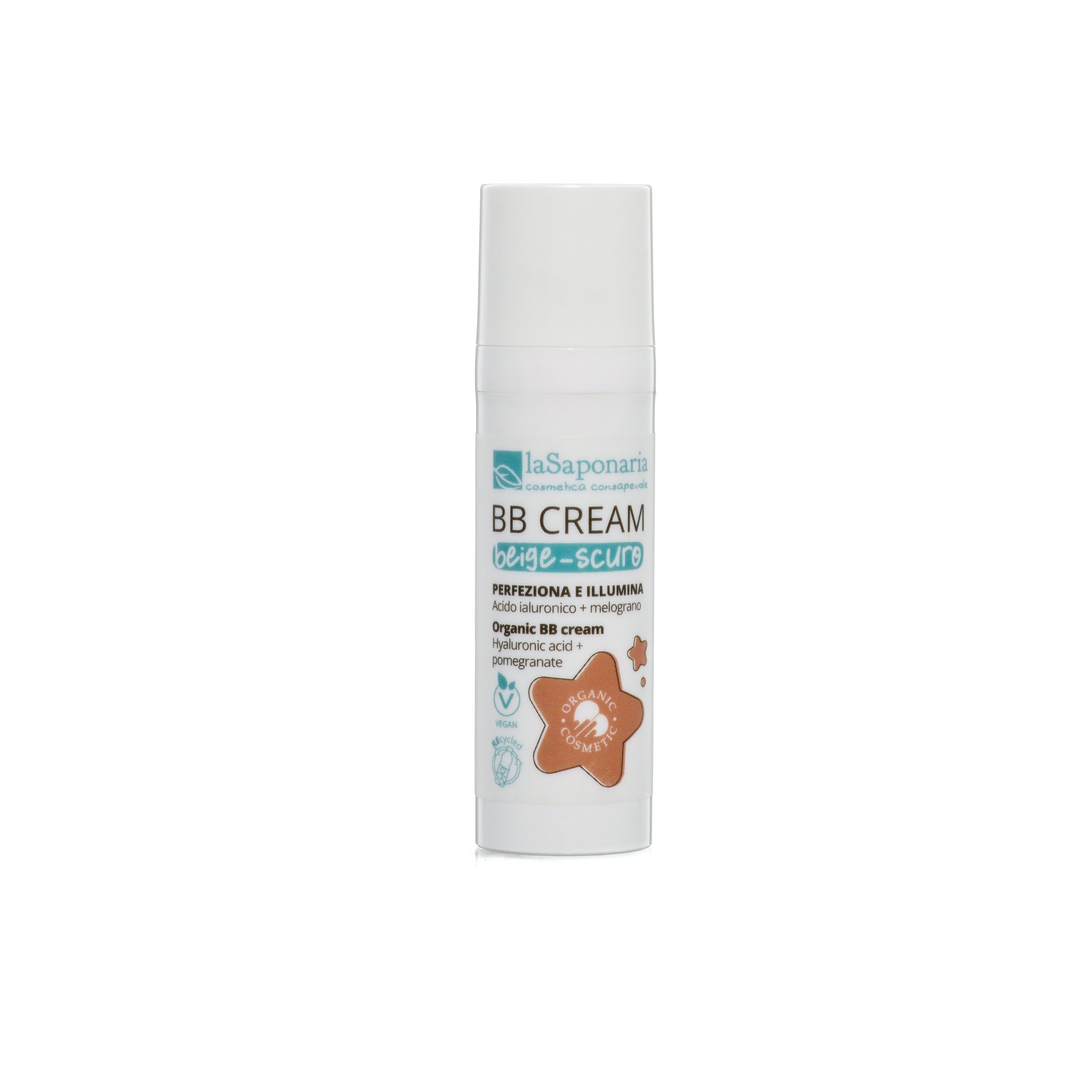 8054615471450_BB-cream-beige-scuro laSaponaria BB krém "Jako sen" BIO (30 ml) - béžový - lehké krytí s matným finišem