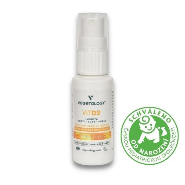 d3a65f6e3e6347c71a6dba8d9f8eb497-Vit-D3-1000iu Vegetology VitD3 1000 IU ve spreji (20 ml) - vhodný i pro malé děti a miminka