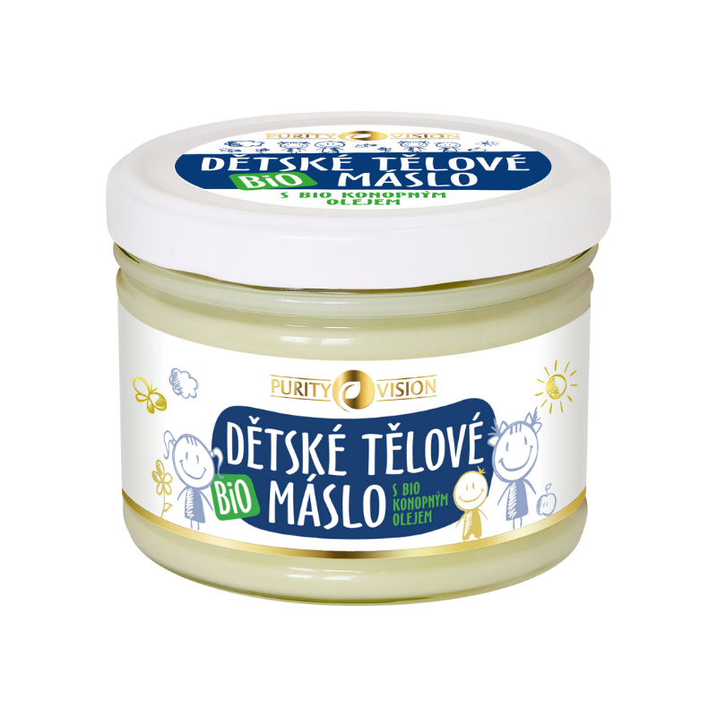 204bcedcdafc31635046a4ef3ef5a4b8-Navrh-bez-nazvu-1 Purity Vision Dětské tělové máslo BIO - 350 ml - pro děti i dospělé