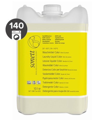 545f595b6ccc52a9698e2bb2076dffbe-color-laundry-liquid-10l Sonett Tekutý prací gel na barevné prádlo - 10 l - s mátou a citrónem