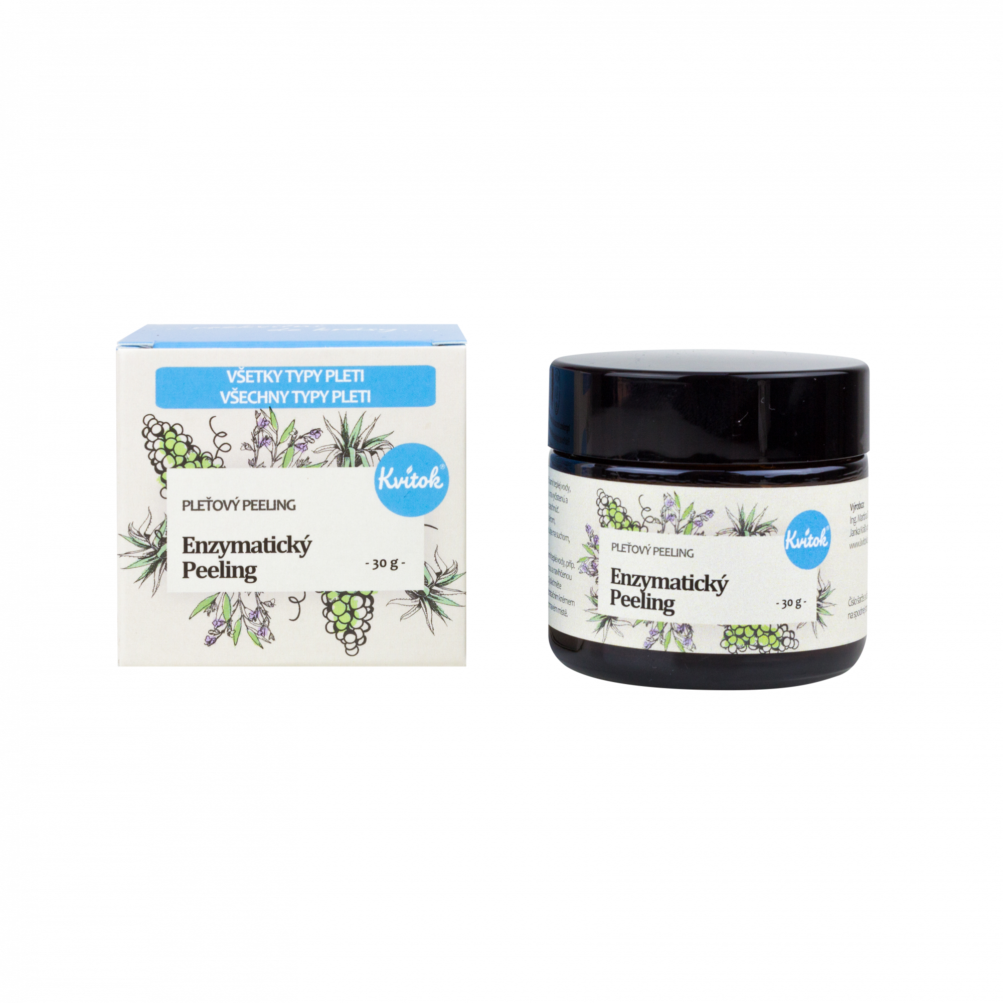 65c16ead29d5ccd9ffc0e65823fb87b5-Enzymaticky-peeling Kvitok Enzymatický peeling pro všechny typy pleti (30 ml) - vyhovuje i citlivé pokožce
