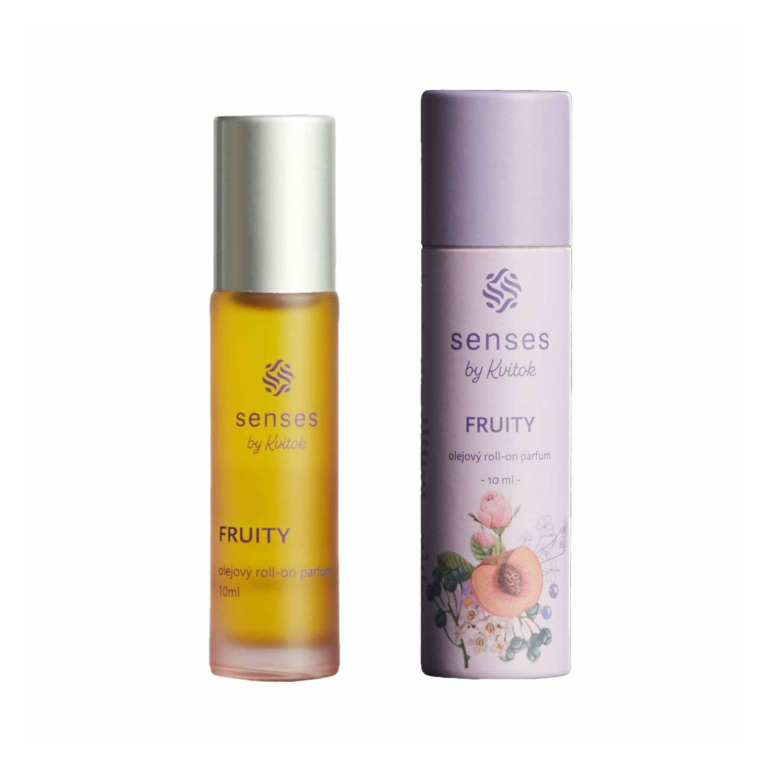 Kvitok_Senses_roll_parfem_Fruity_komplet Kvitok Senses Roll-on olejový parfém Fruity (10 ml) - s vůní malin, rybízu a vanilky