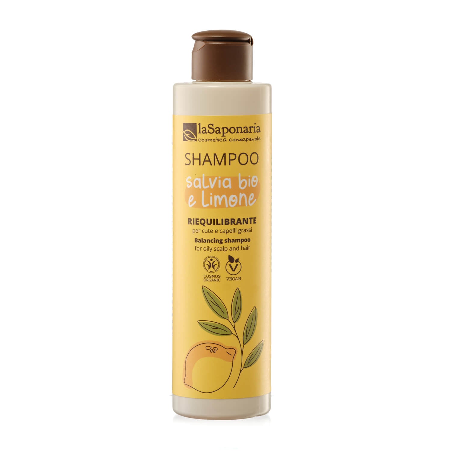 shampoo-riequilibrante-salvia-bio-e-limone_jpg laSaponaria Šampon se šalvějí a citrónem BIO (200 ml)