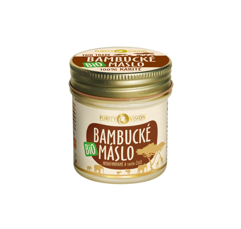 482c4c01c444193ac87c8a1a1455e3da-bambunovy Purity Vision Bambucké máslo BIO - 120 ml - nerafinované a 100% čisté