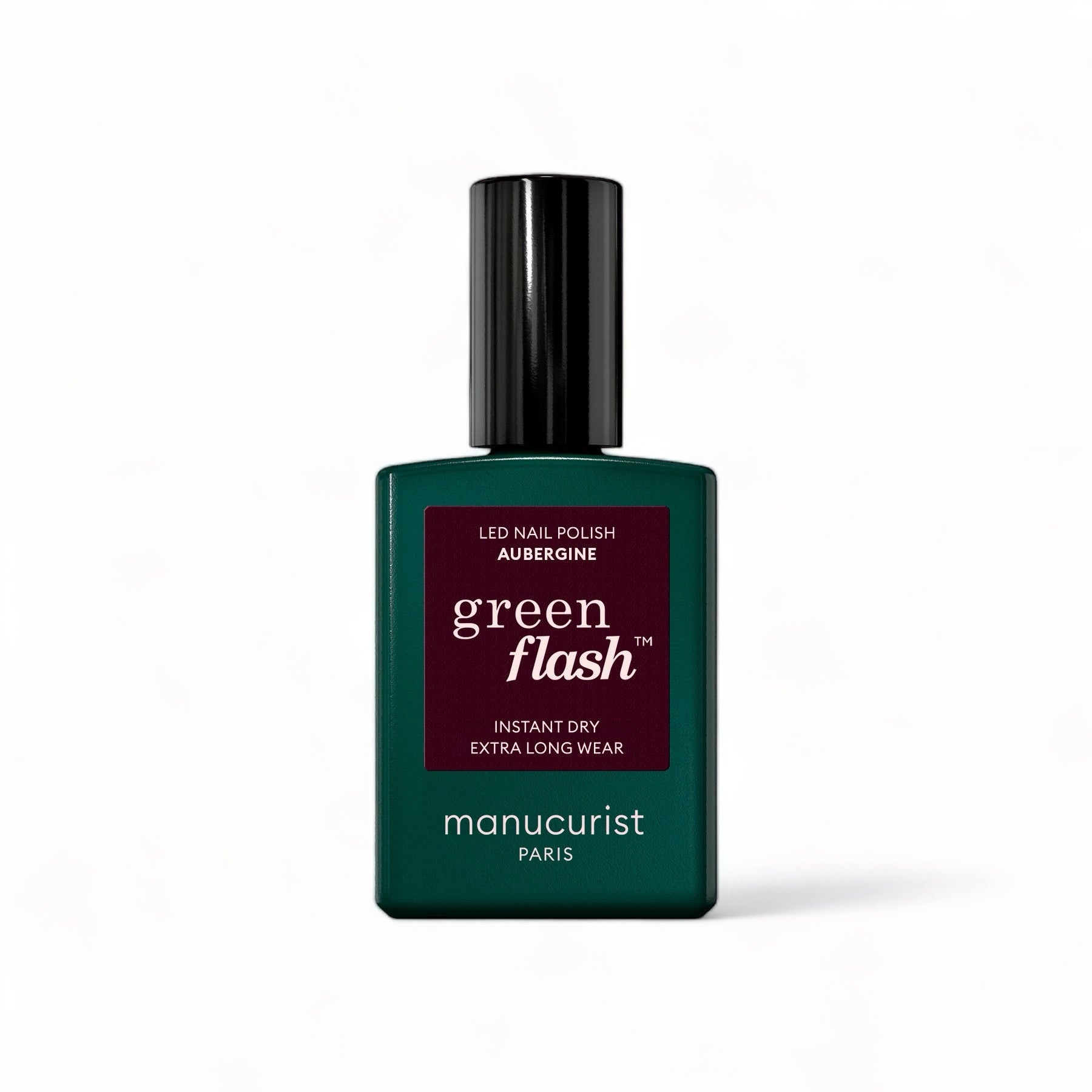 IMG-3427 Manucurist Green Flash LED gel lak na nehty - Aubergine (15 ml) - sytě fialová lilková barva