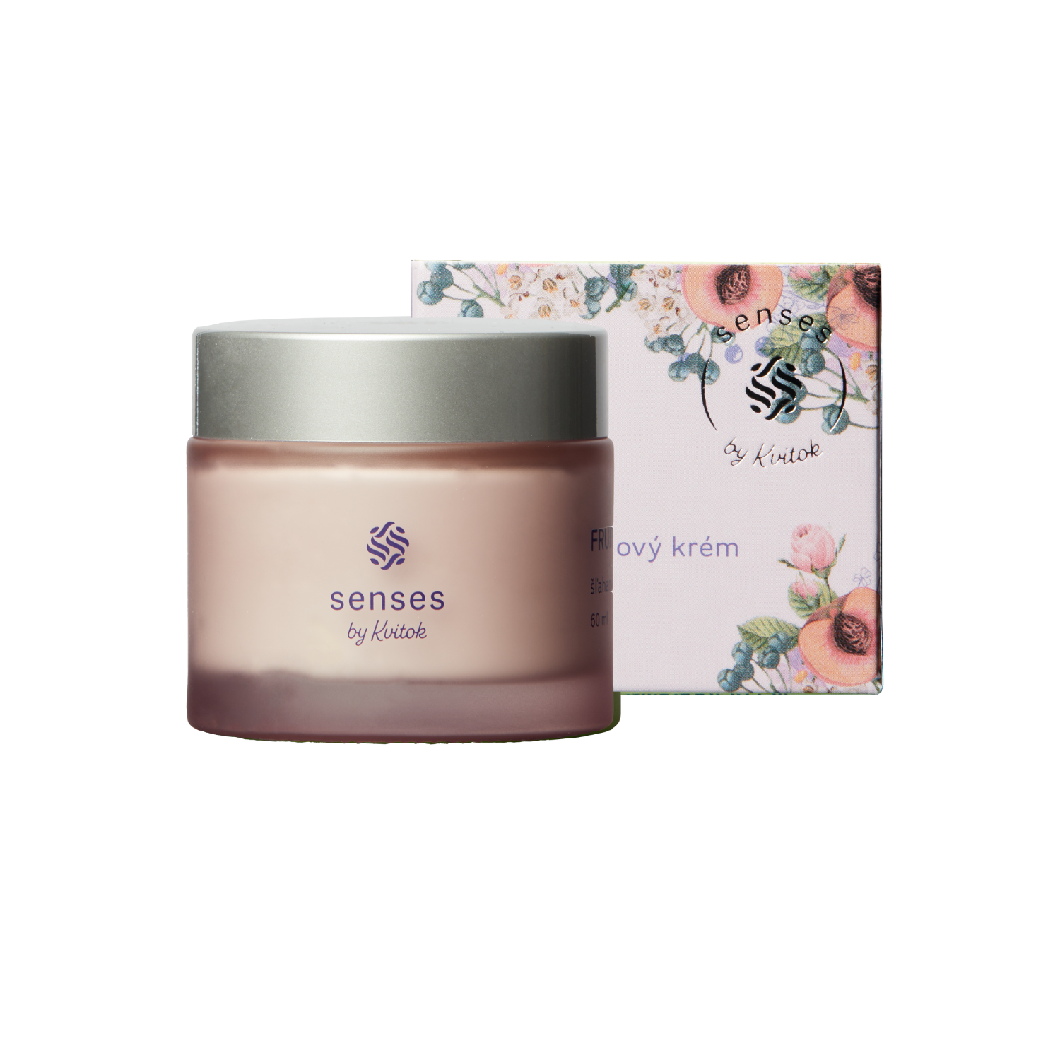 Kvitok_Senses_telovy_krem_Fruity_komplet Kvitok Senses Šlehaný tělový krém Fruity (60 ml) - s vůní malin, rybízu a vanilky
