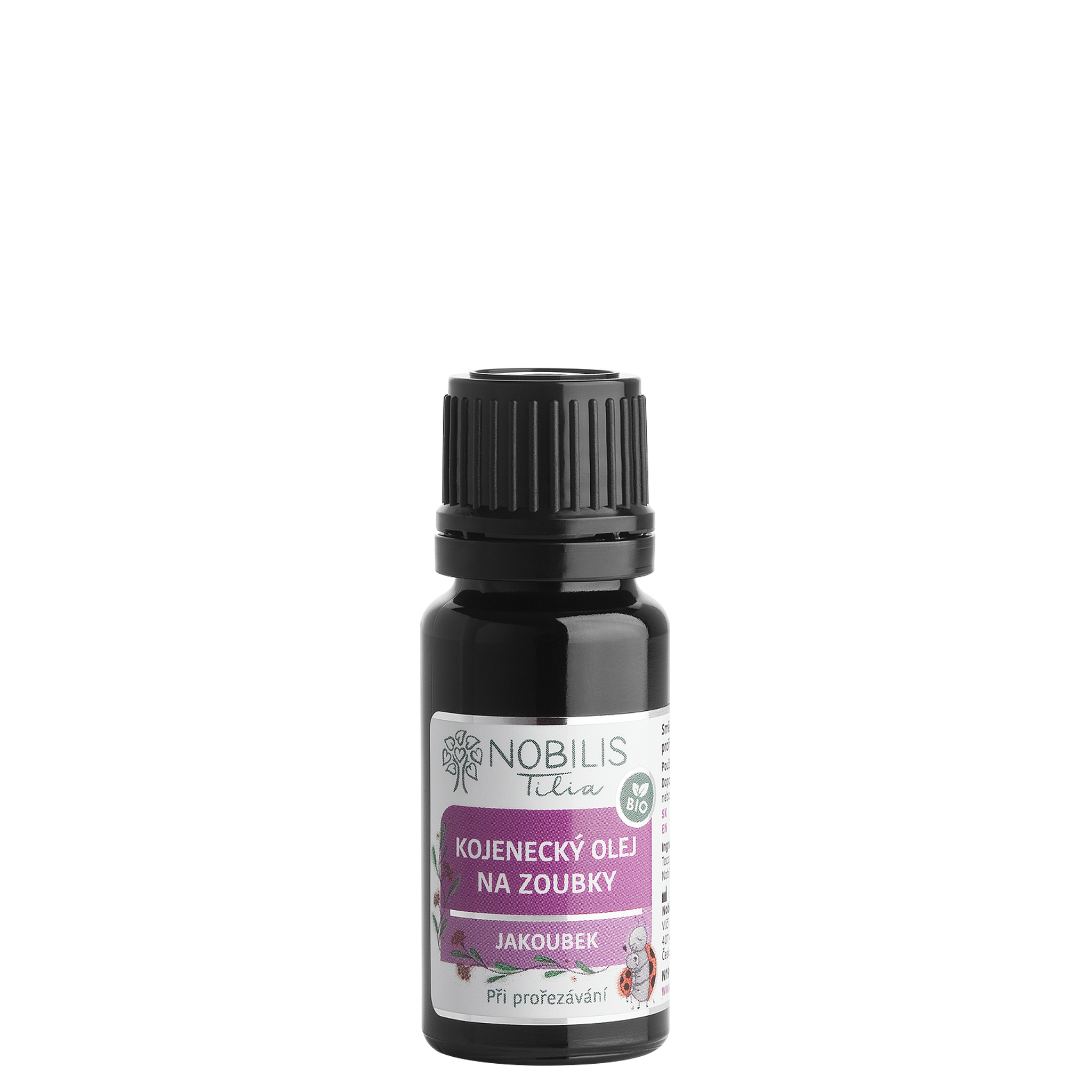 N1918B_KojeneckyolejnazoubkyJakoubek10ml_8595100256973 Nobilis Tilia Kojenecký olej na zoubky Jakoubek BIO (10 ml)