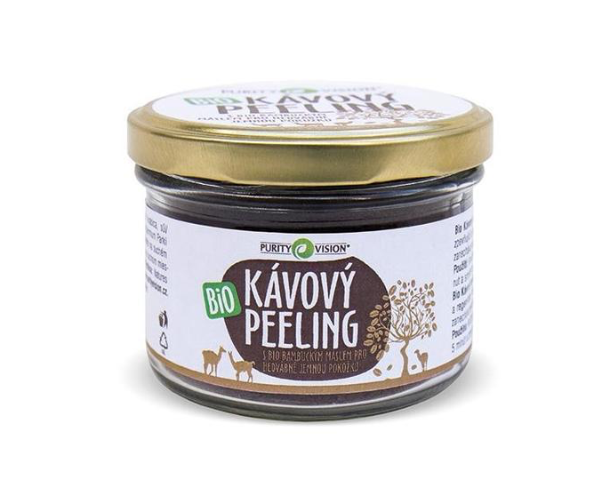 ebc4b2d78d68880abc94ea3c224a7ab7-kavovy-peeling-170g Purity Vision Kávový peeling BIO - 175 g - pro hedvábně jemnou pokožku