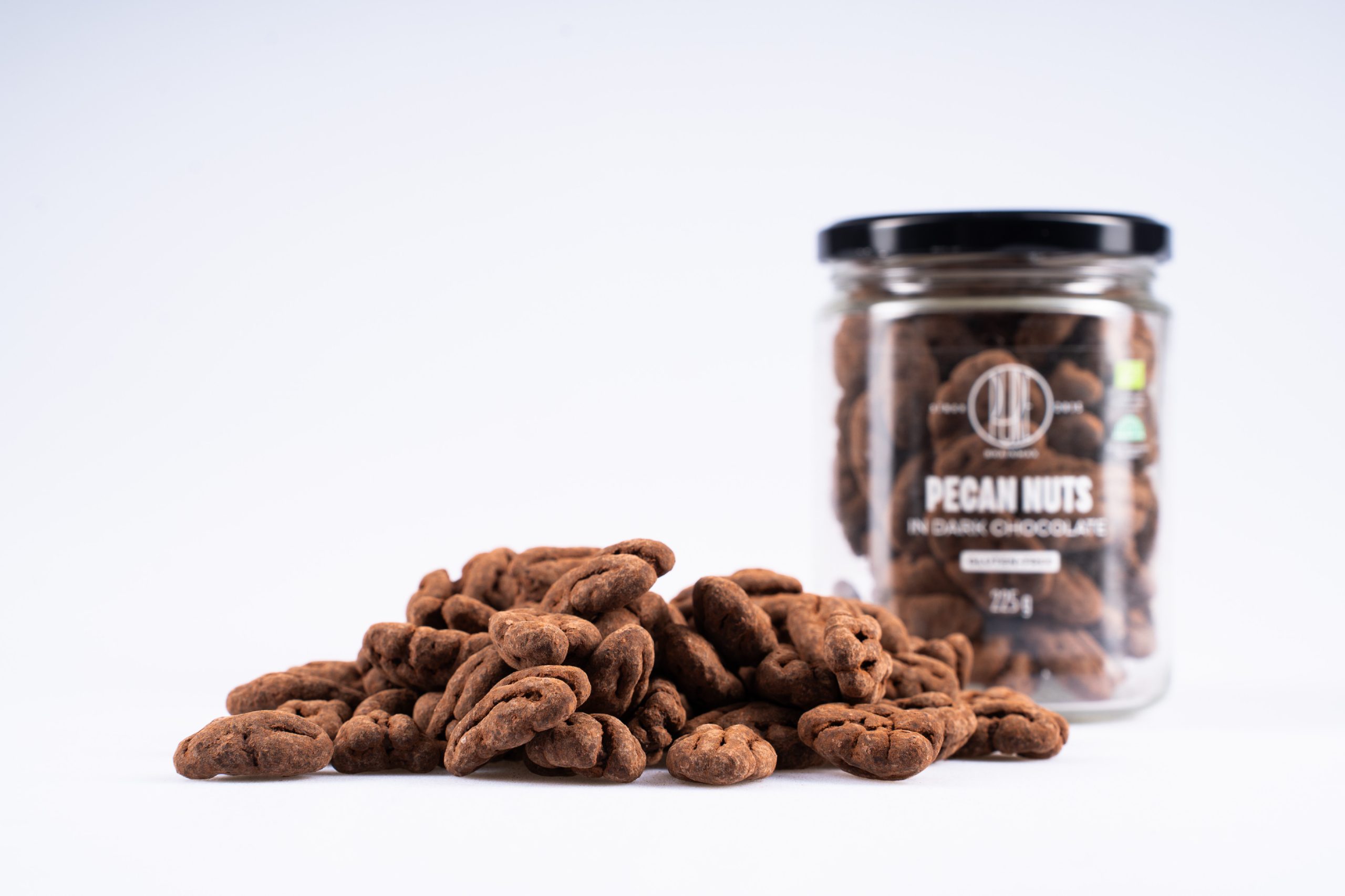 20292-1_brainmax-pure-pecan-nuts-in-dark-chocolate-pekanove-orechy-v-horke-cokolade-bio-225-g BrainMax Pure Pecan Nuts in Dark Chocolate, Pekanové ořechy v hořké čokoládě, BIO, 225 g