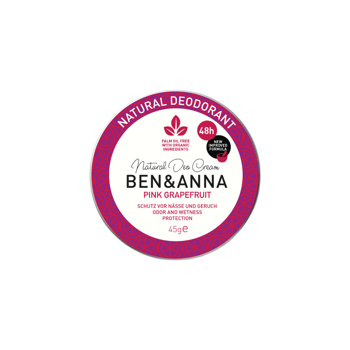 4260491220899 Ben & Anna Krémový deodorant Růžový grapefruit (45 g)