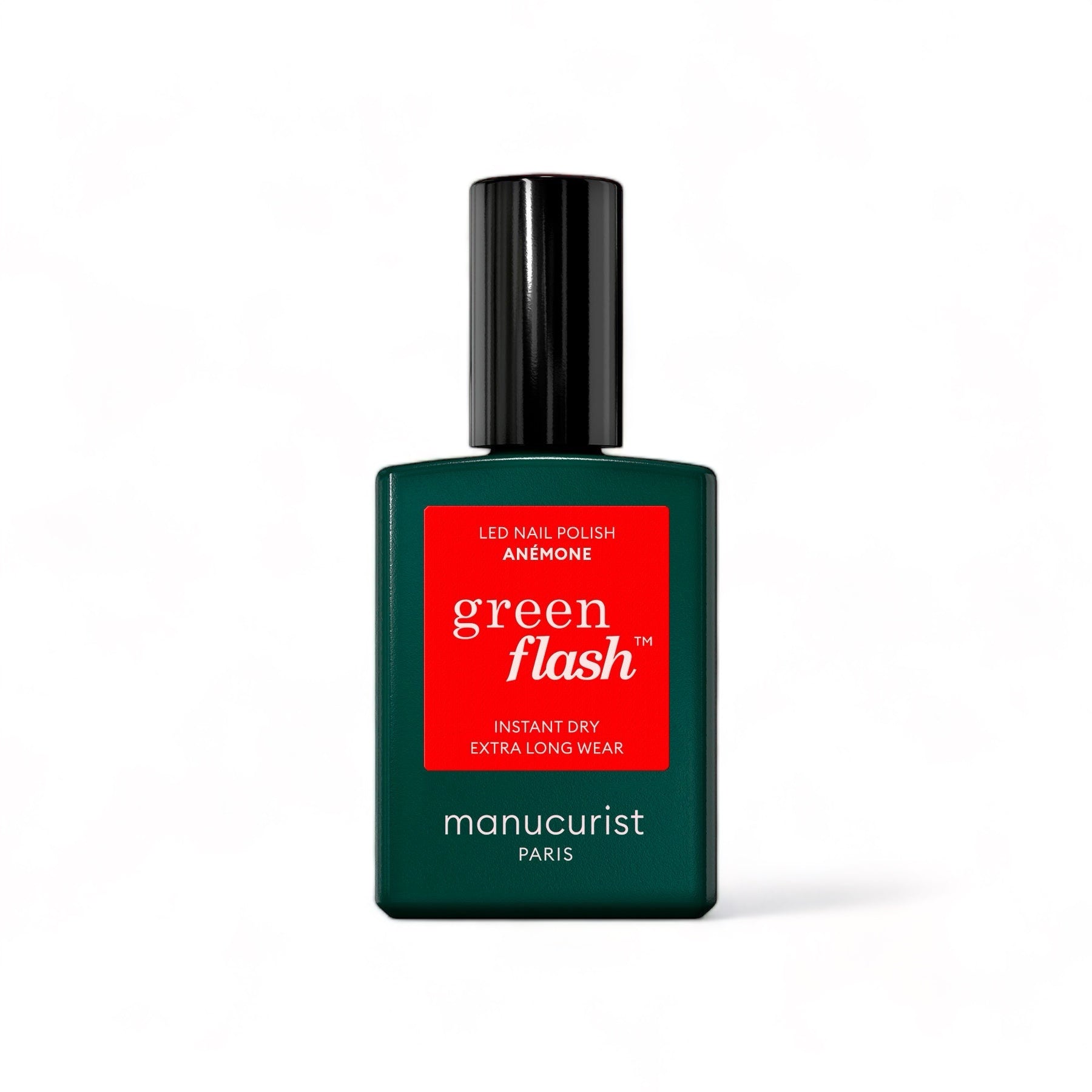 IMG-3429 Manucurist Green Flash LED gel lak na nehty - Anemone (15 ml) - sytě červená sasanková barva