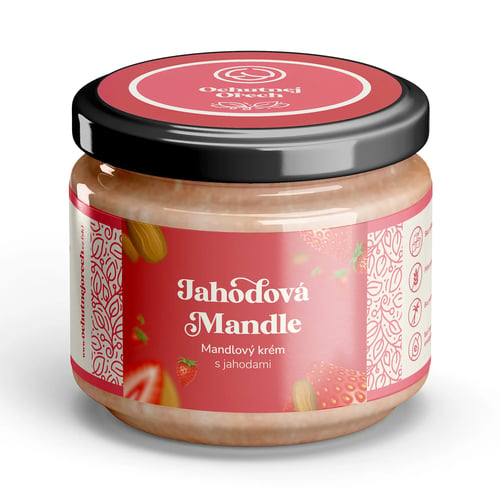 Jahoda_mandle_V2 Ochutnej Ořech Krém jahodová mandle