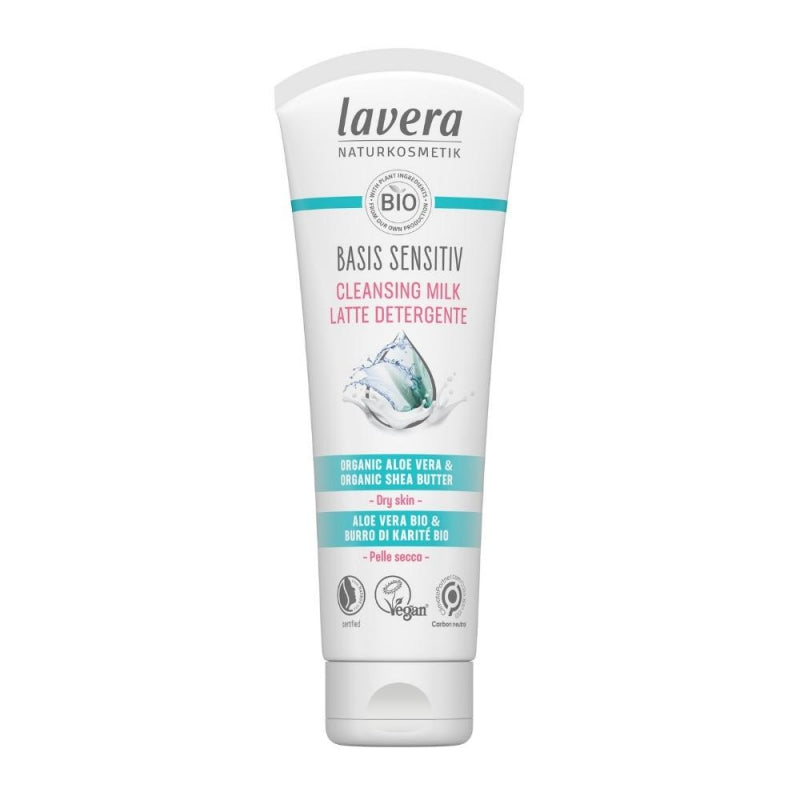 LaveraBasisSensitiveCisticipletovemleko_125ml Lavera Basis Sensitive Jemné čisticí pleťové mléko (125 ml) - pro suchou a citlivou pleť