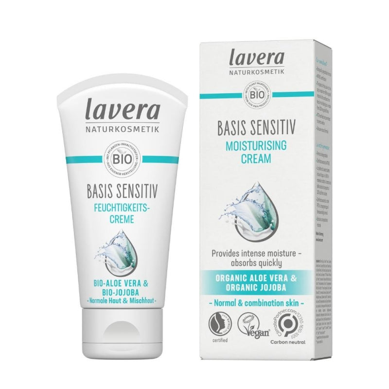 Lavera_Hydratacnipletovykrempronormalniasmisenoupletbio_50ml Lavera Basis Sensitive Hydratační krém pro normální a smíšenou pleť - denní (50 ml)