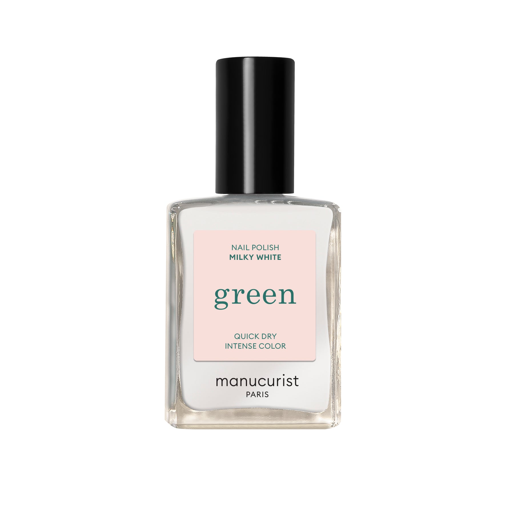 Manucurist_Green_MilkyWhite_3662263310608_0 Manucurist Green schnoucí lak na nehty - Milky White (15 ml) - mléčně bílý odstín