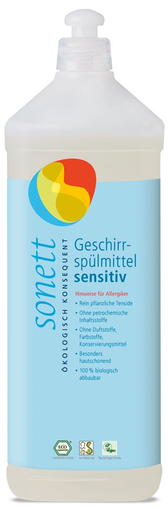 d1368fc7331ce765405201efcfd0ea3e-geschirrspuelmittel-sensitiv-1l-de Sonett Prostředek na nádobí Sensitive - 1 l - i pro nejcitlivější a alergickou pokožku