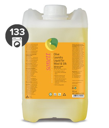 e1cf51d1c3892863d5d68b341ddfb60a-olive-laundry-liguid-10l-en Sonett Olivový prací gel na vlnu a hedvábí - 10 l - s levandulovým éterickým olejem