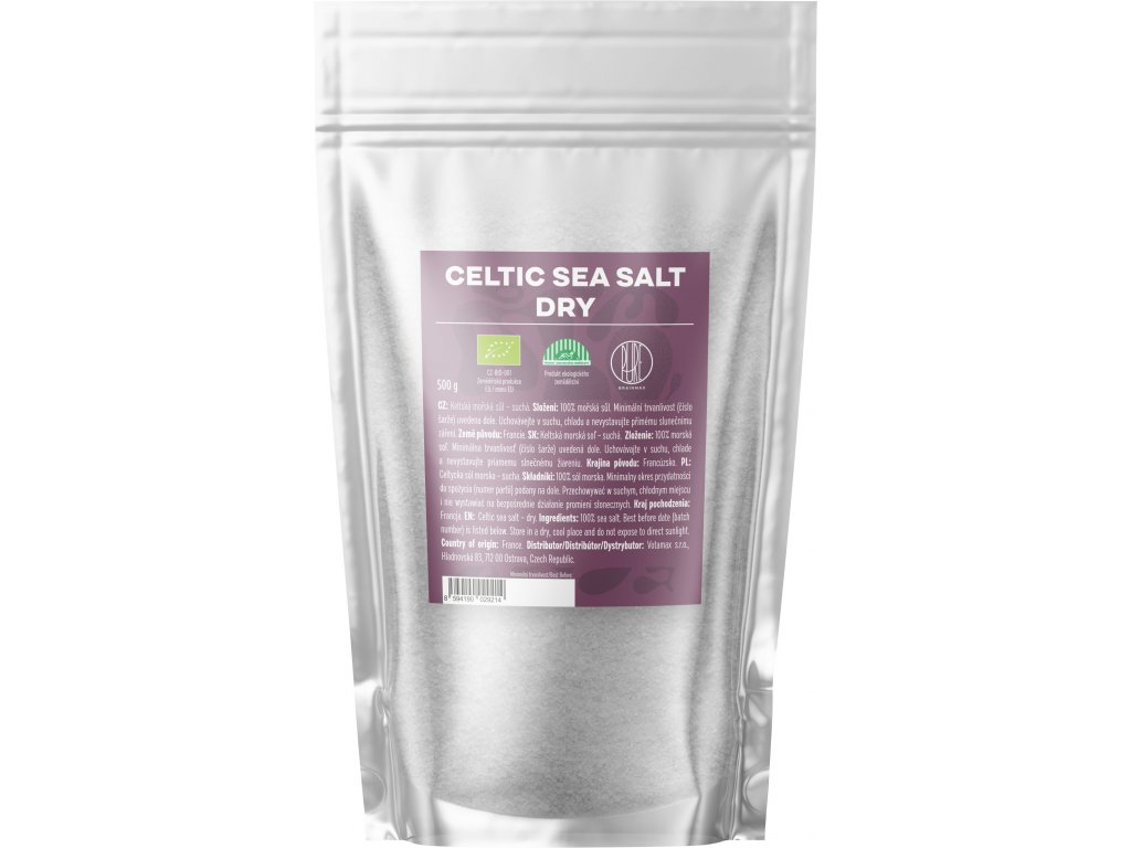 17817-2_43881-3-keltska-sul-sucha-500g BrainMax Pure Celtic Sea Salt, Dry, Keltská mořská sůl, suchá, 500 g