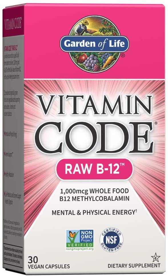 19022_6177lhpe6tl-ac-sl1000 Garden of Life Vitamin Code RAW B12, 1000 mcg, 30 kapslí