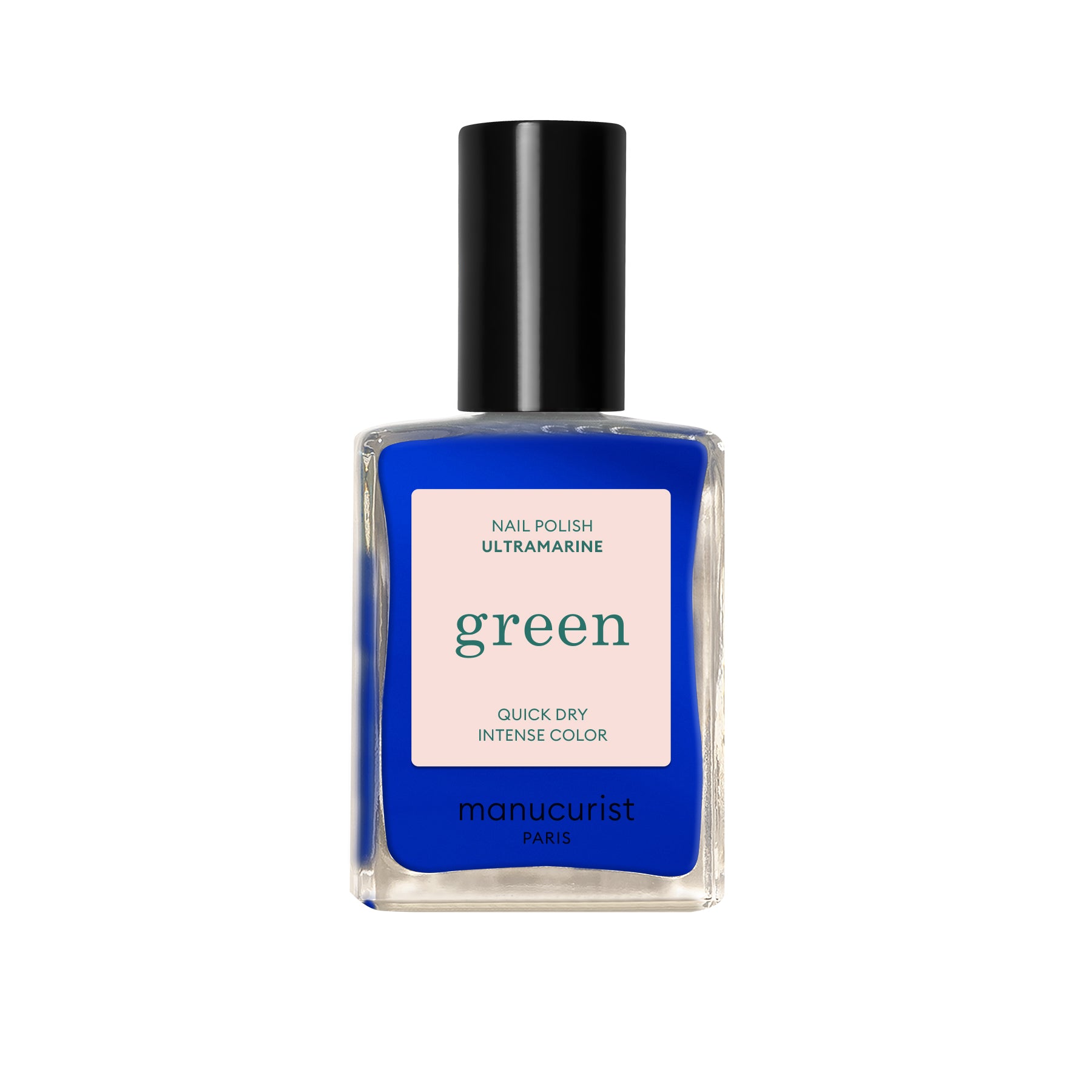 Manucurist_Green_Ultramarine_3662263000226_0 Manucurist Green schnoucí lak na nehty - Ultramarine (15 ml) - elektrizující modrý odstín