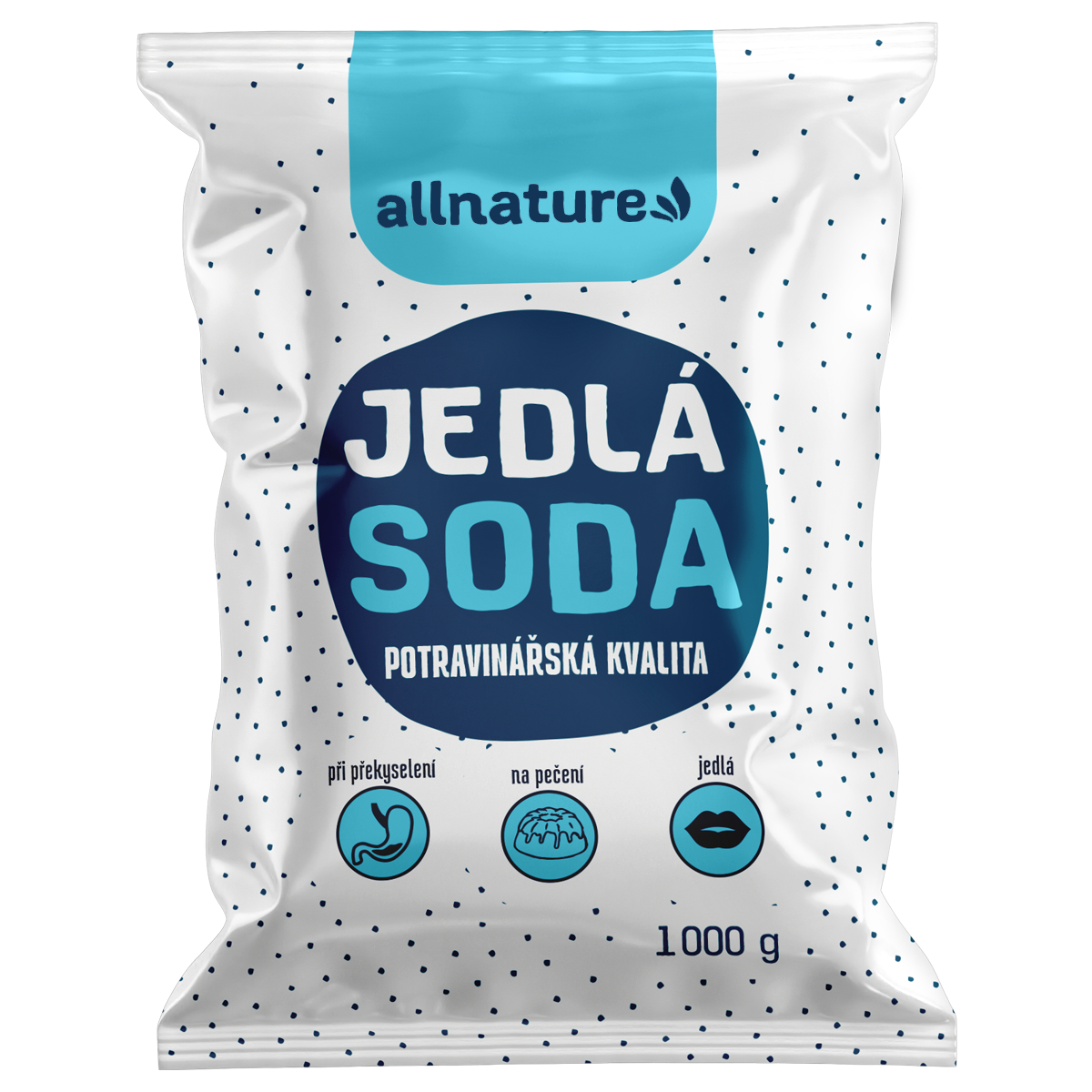 allnature-jedla-soda-1000-g Allnature Jedlá soda - 1 kg - potravinářská kvalita
