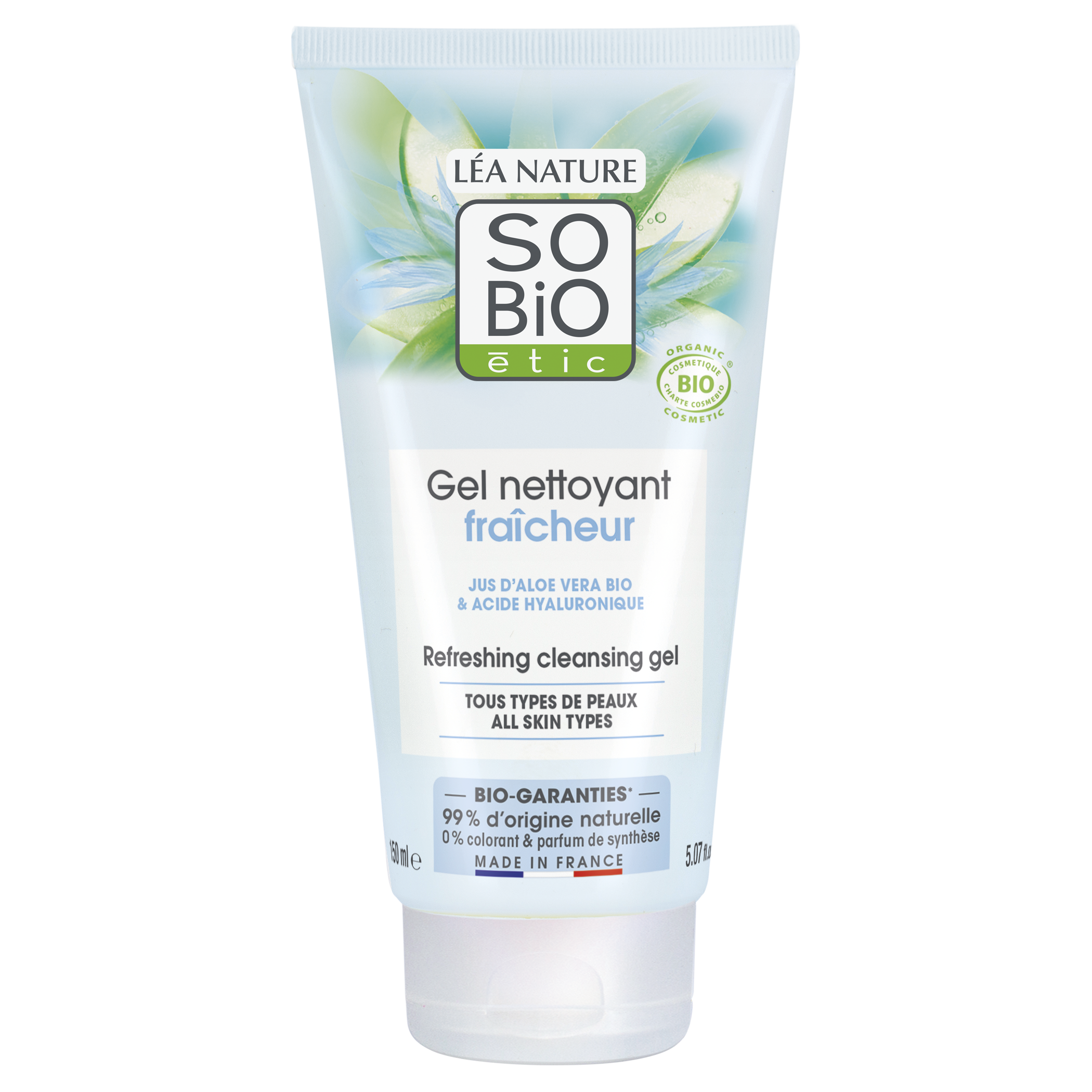 03517360017724SB_20GEL_20NET_20HYDRA_20ALOE_20COE150ML_20FACE_20 SO’BiO étic Gel mycí hydratační Aloe vera BIO (150 ml) - pro všechny typy pleti