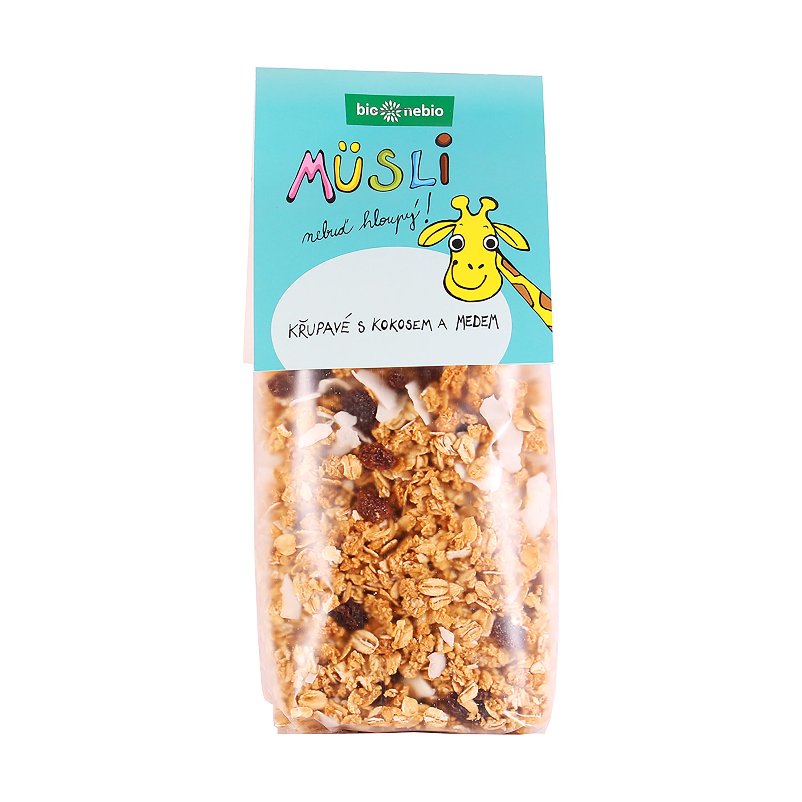 230143_Musli_Nebud_hloupy_Krupave_s_kokosem_a_medem_300_g_BIO_BIO_NEBIO-1 Müsli Nebuď hloupý! Křupavé s kokosem a medem 300 g BIO BIO NEBIO