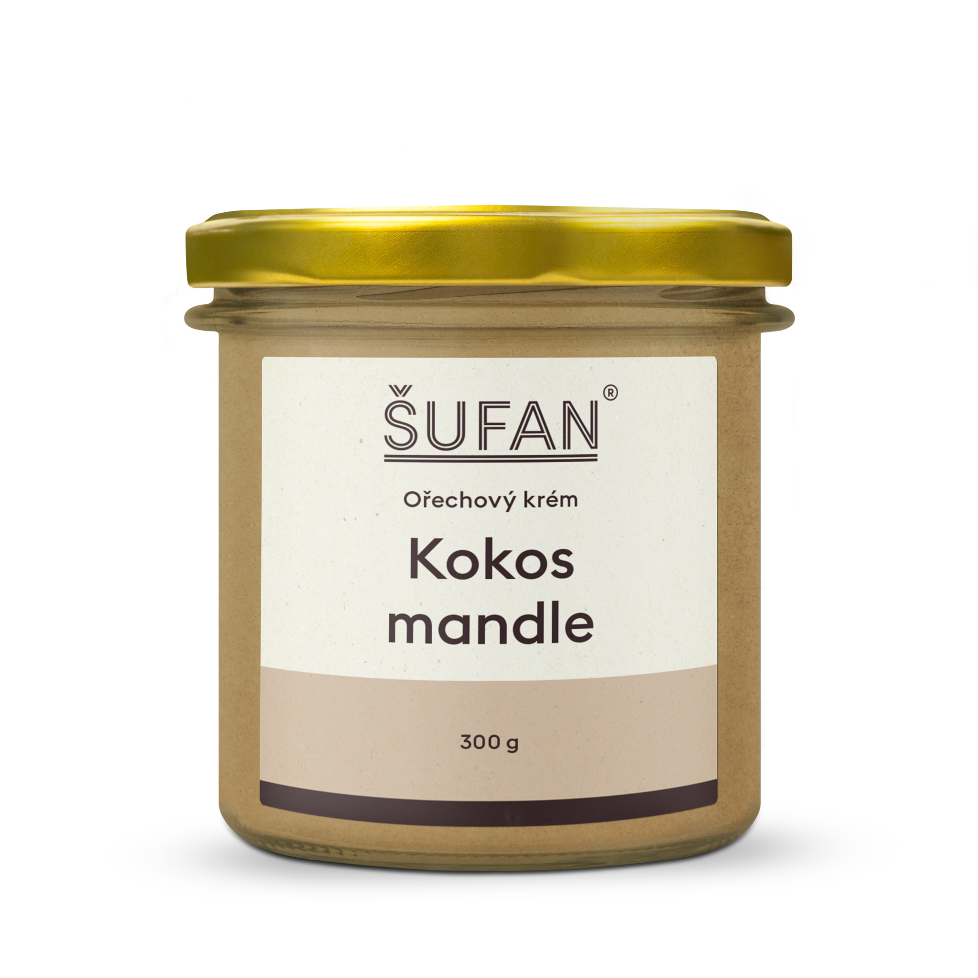 2_Kokos-mandle_300g Šufan Kokosovo-mandlové máslo - 300 g - z lahodných mandlí ze španělska