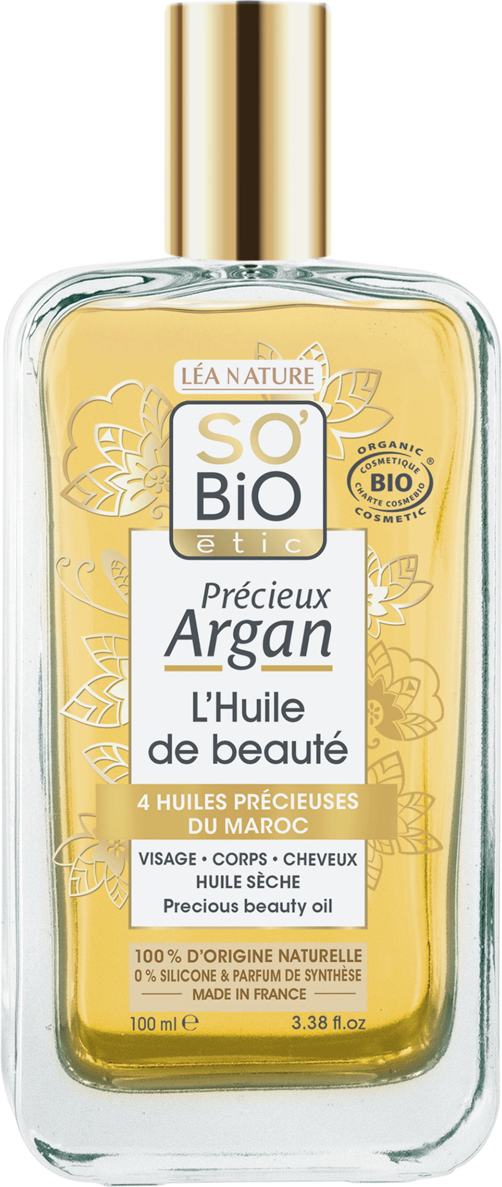 3517360026603_so_bio_precieux_argan_pestici_olej_100_ml_02 SO’BiO étic Précieux Argan Pěstící olej na tělo, tvář i vlasy BIO (100 ml) - elixír mládí a krásy