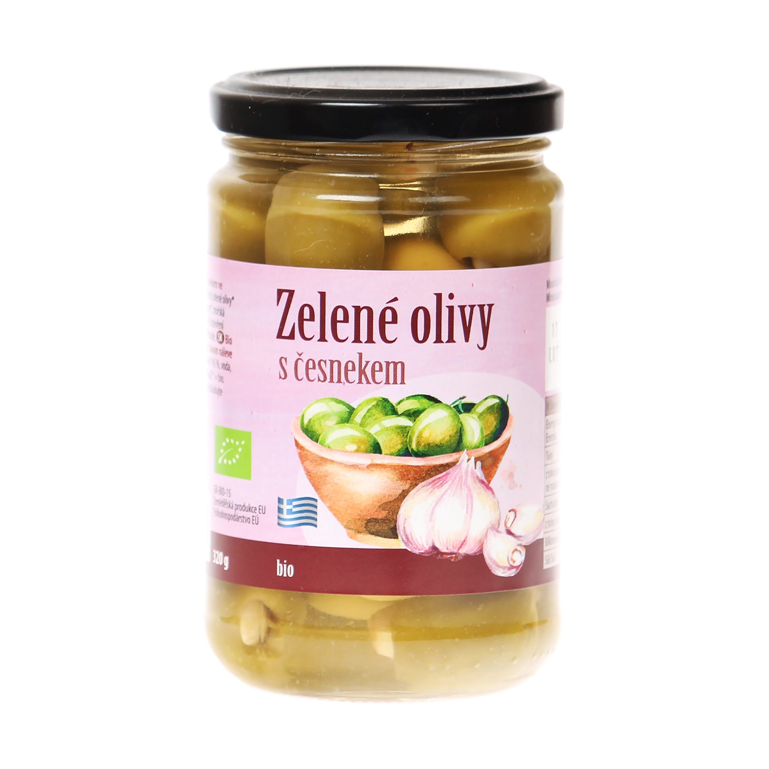 430166_Olivy_zelene_plnene_cesnekem_320_g_BIO_BIO_NEBIO-1 Olivy zelené plněné česnekem 320 g BIO BIO NEBIO