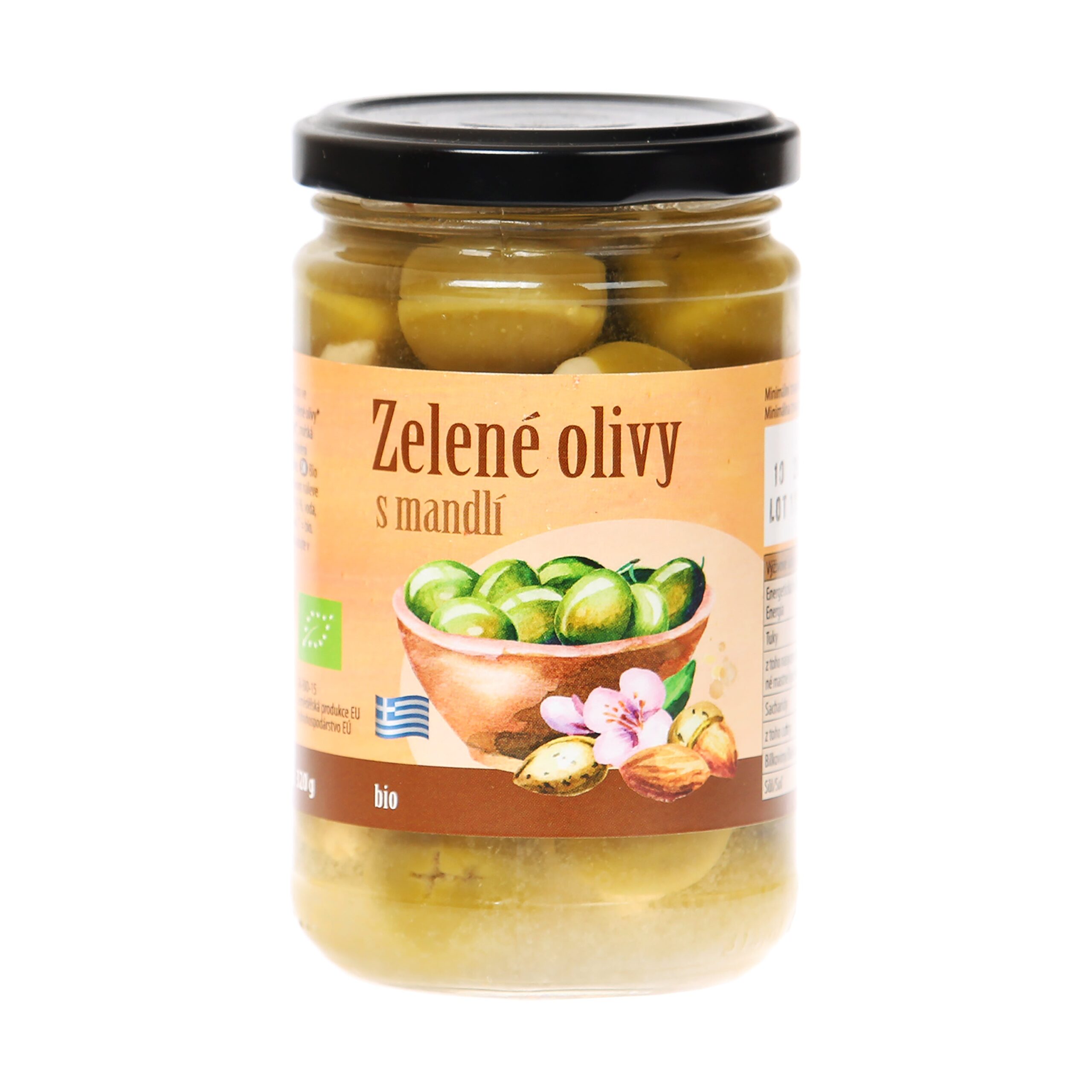 430167_Olivy_zelene_plnene_mandli_320_g_BIO_BIO_NEBIO-1 Olivy zelené plněné mandlí 320 g BIO BIO NEBIO
