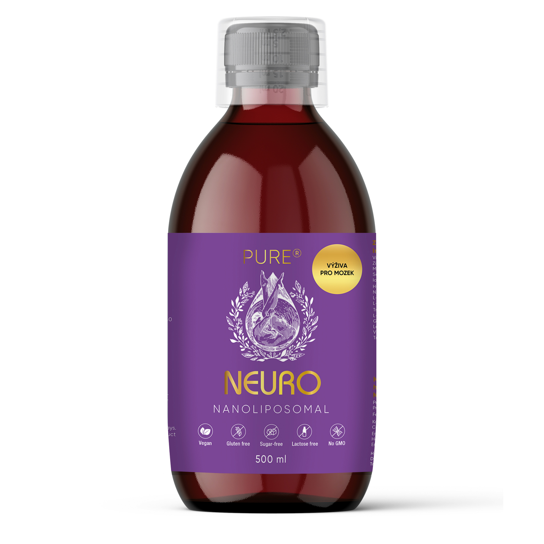 47_neuro-500ml-mockup-pure PURE Nanolipozomální výživa mozku NEURO - 500ml