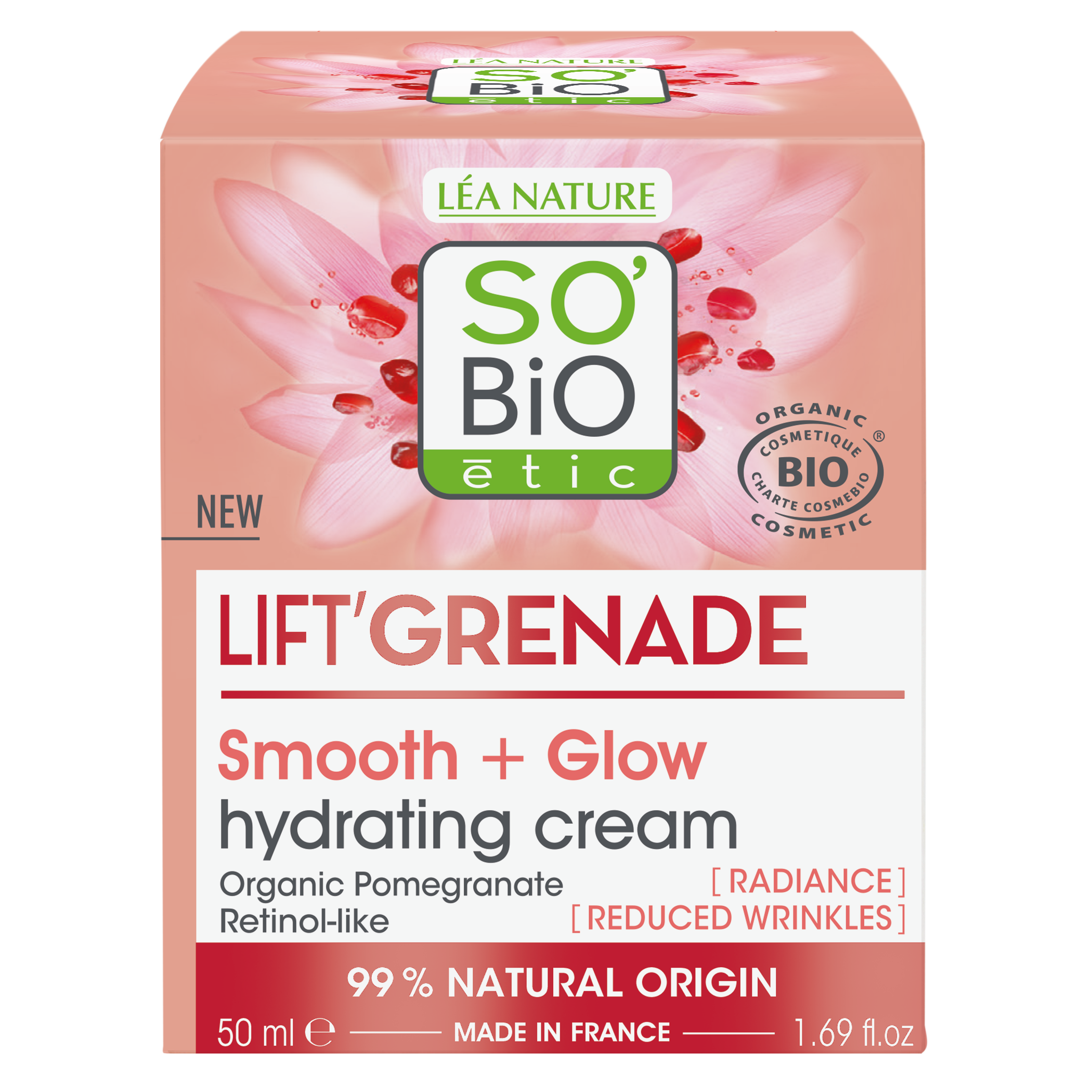 5002847SB_20GRENADE_20SOIN_20HYDRATANT_2050MLGRENADEANGLE_CENTRE7 SO’BiO étic Krém denní rozjasňující proti vráskám Lift'Grenade BIO (50 ml) - s granátovým jablkem