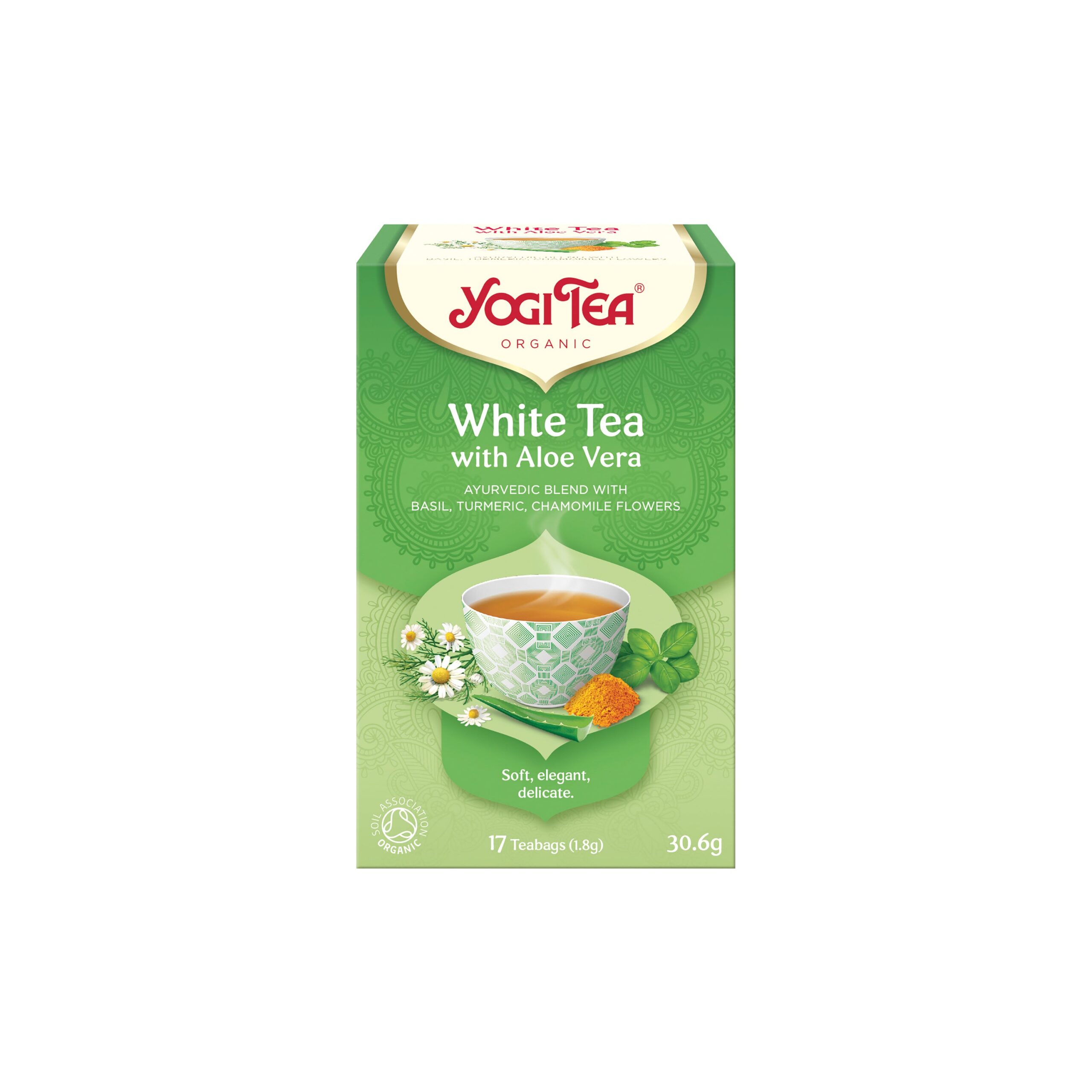 Čaj bílý s aloe vera 17 sáčků 30,6 g BIO YOGI TEA