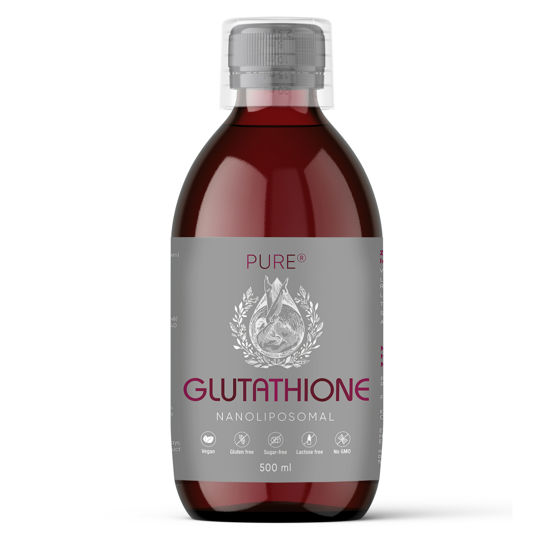 56-2_glutathione-500ml-mockup-pure PURE Nanolipozomální GLUTATHIONE - 500ml