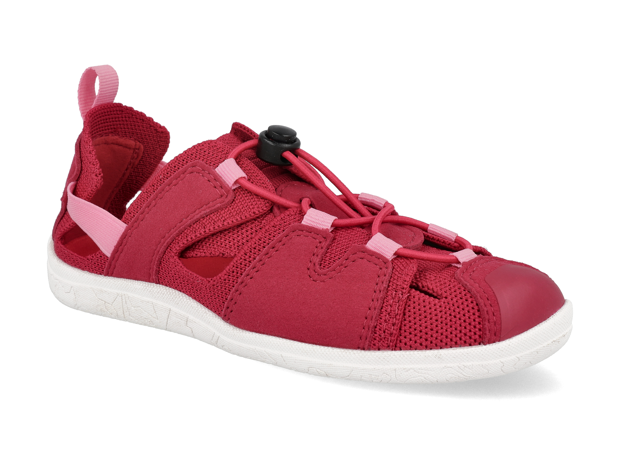57992-2_5400157b-3610-barefoot-sandaly-reima-valoa-bright-berry-1 Barefoot sandály Reima - Valoa Bright Berry tmavě růžové Velikost: 32, Délka boty: 211, Šířka boty: 76