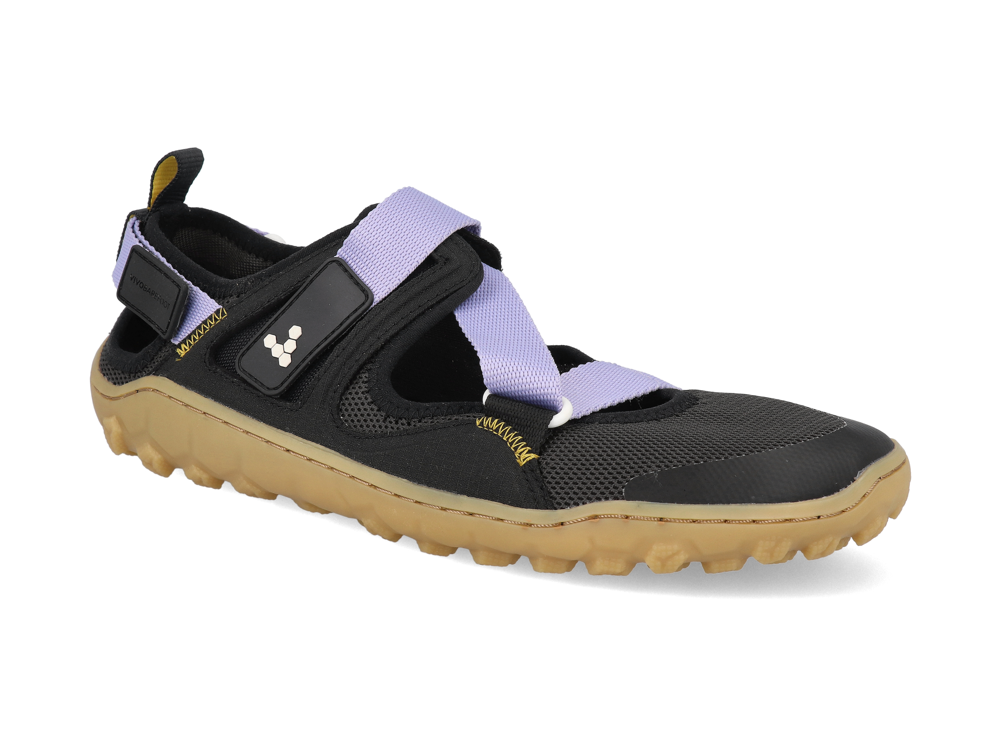 58877_209511-07-barefoot-damske-trekove-sandaly-vivobarefoot-tracker-sandal-womens-purple-heather-1 Barefoot dámské trekové sandály Vivobarefoot - Tracker sandal W purple heather černé/fialové Velikost: 41, Délka boty: 265, Šířka boty: 95