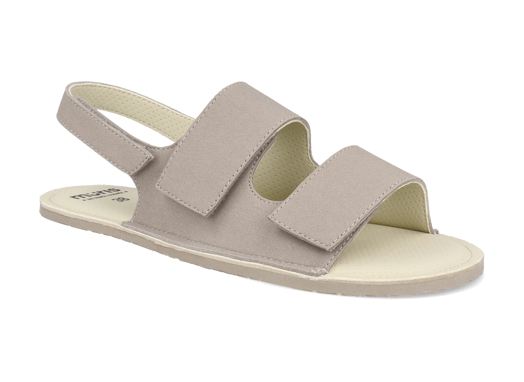 59282_mu-rio-ad-taupe-barefoot-damske-sandaly-muris-rio-taupe-1 Barefoot dámské sandály Muris - Rio taupe šedé Velikost: 39, Délka boty: 253, Šířka boty: 87