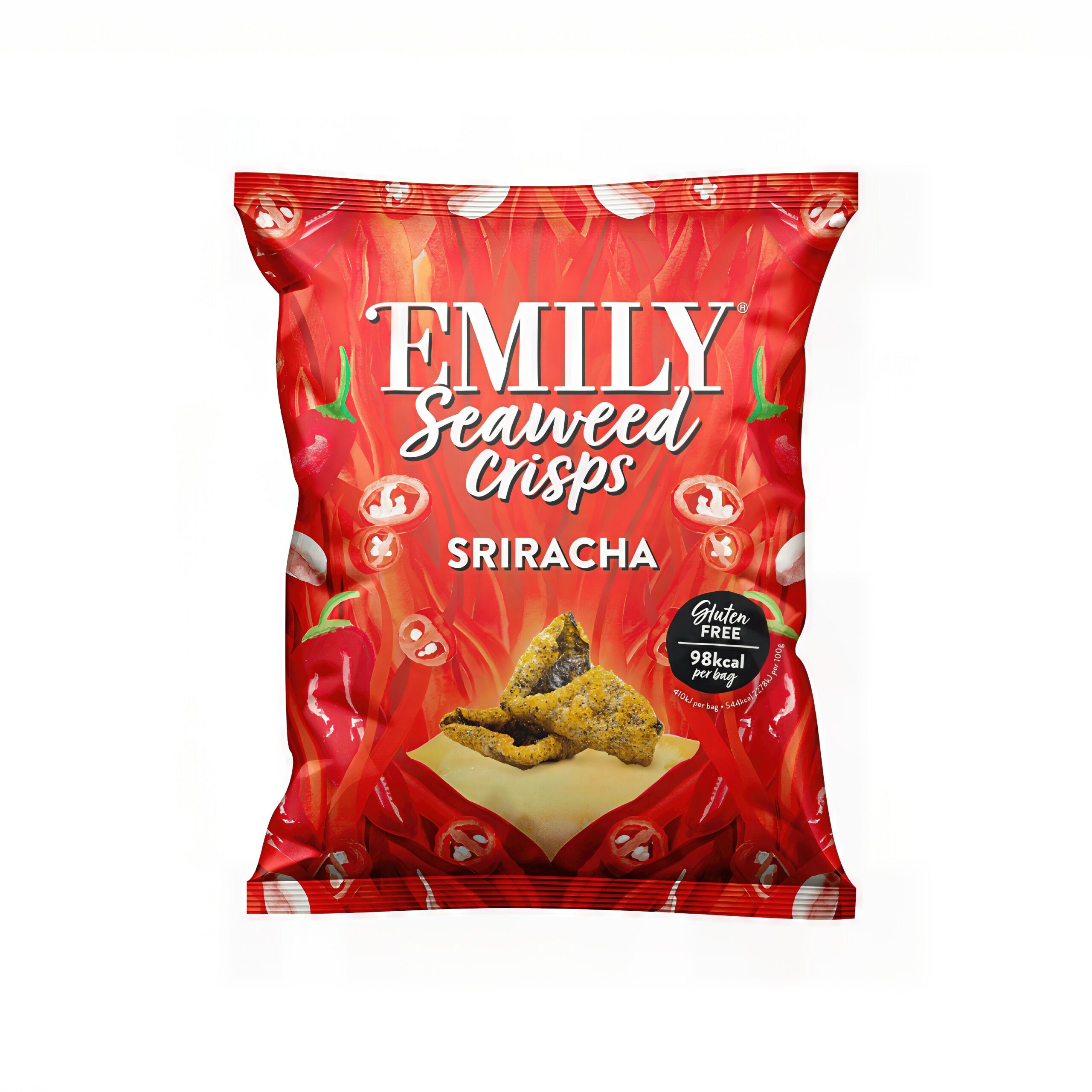 Křupky z mořských řas s příchutí sladkého chilli 18 g EMILY