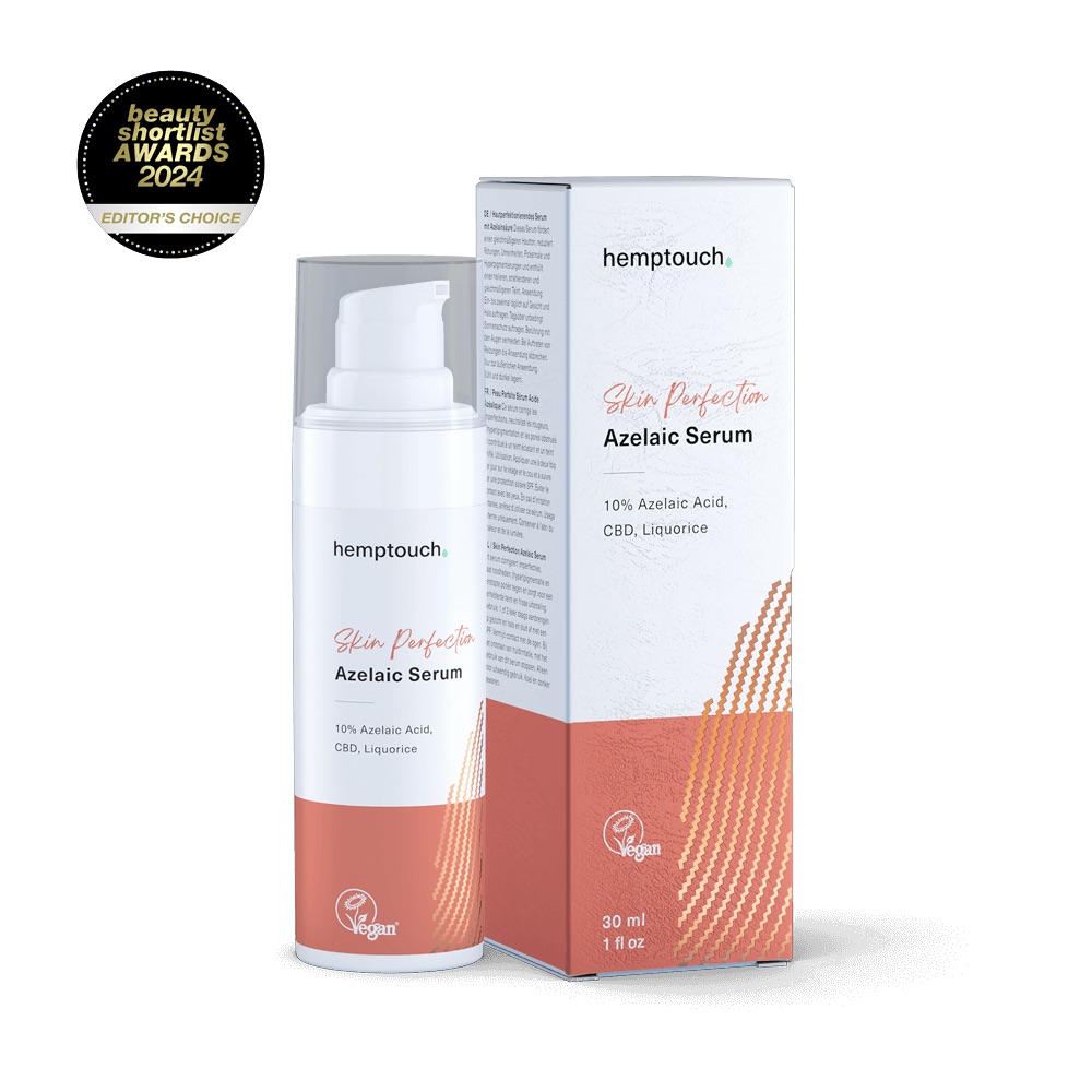 7332-3_pletove-serum-skin-perfection-hemptouch-awards-2024 Hemptouch pleťové sérum s kyselinou azelaovou Skin Perfection Balení: Plné balení