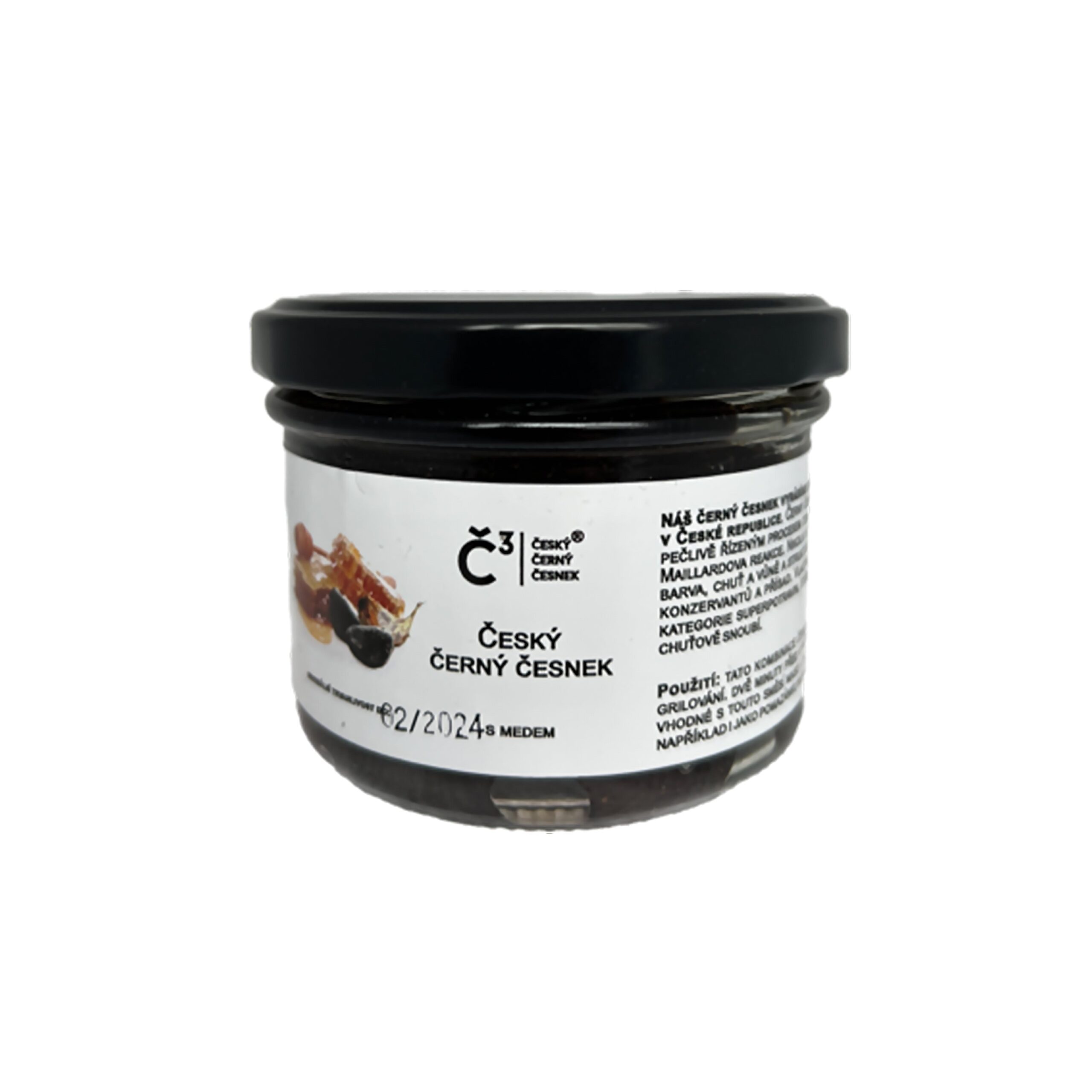 913106_Cesnek_cerny_cesky_s_medem_220_g_BLACK_GARLIC-1 Česnek černý český s medem 220 g BLACK GARLIC