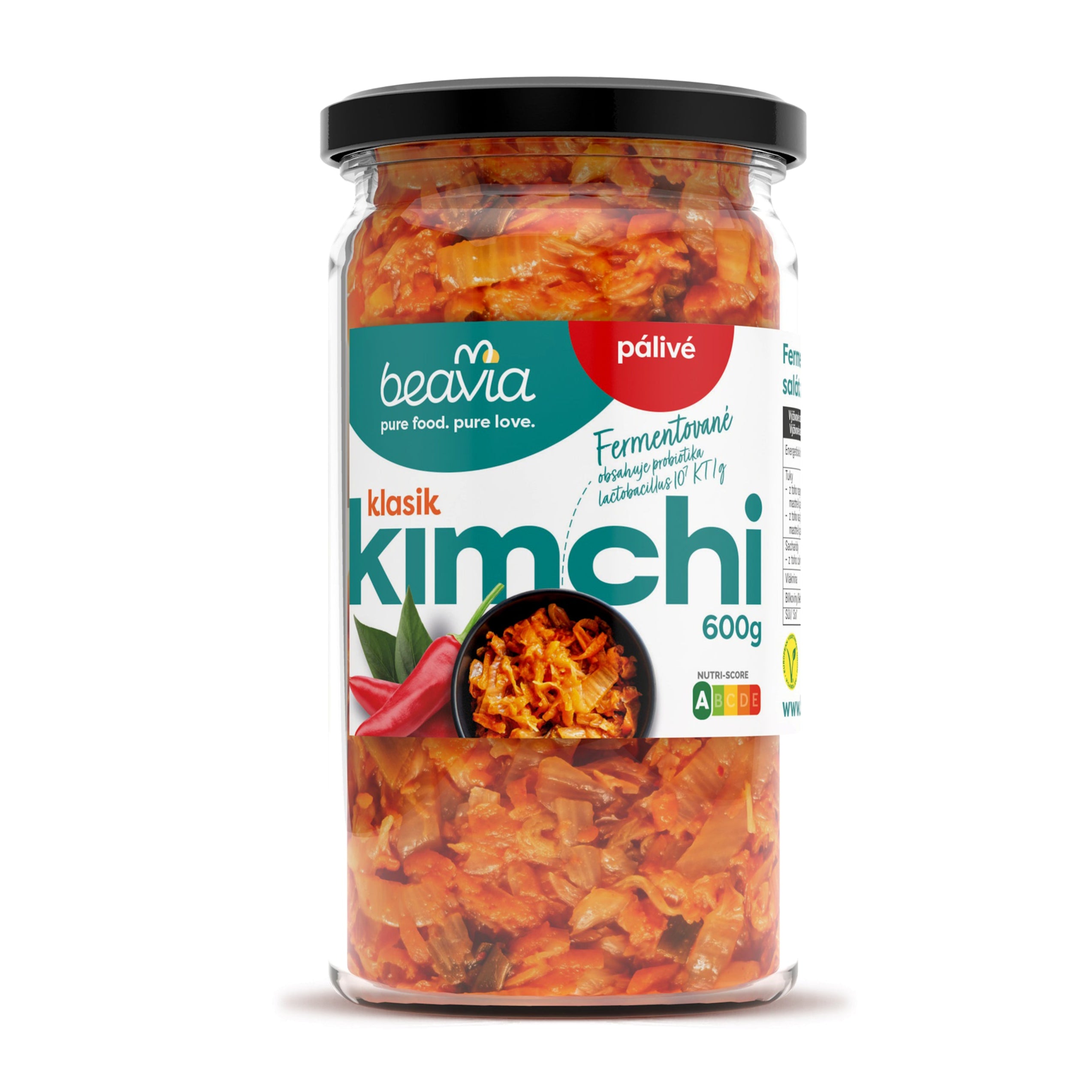 BEAVIA-1_ef5c1a50-56b5-433c-b79a-7b8d3e9eddf1 Beavia Kimchi klasik pálivé (600 g) - pikantní zdroj probiotik a vitamínů